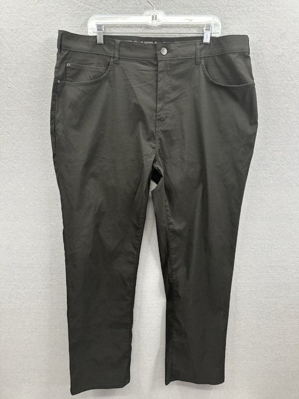 Denali Technical Pants Men's 40x32 Black Chino Flat Front Casual Workwear